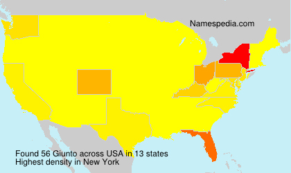 Surname Giunto in USA Surname Giunto in USA