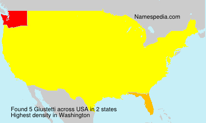 Surname Giustetti in USA Surname Giustetti in USA