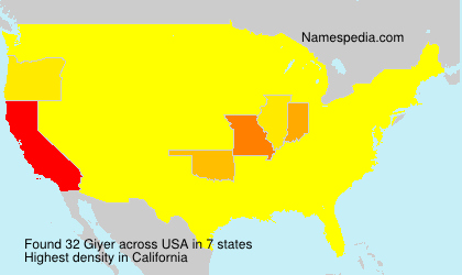 Surname Giyer in USA Surname Giyer in USA