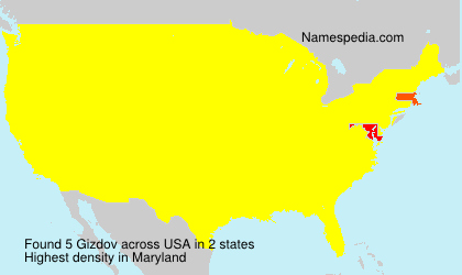 Surname Gizdov in USA Surname Gizdov in USA