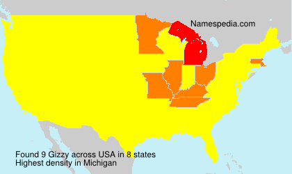 Surname Gizzy in USA Surname Gizzy in USA