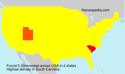 Surname Gjennestad in USA Surname Gjennestad in USA