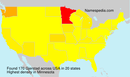 Surname Gjerstad in USA Surname Gjerstad in USA