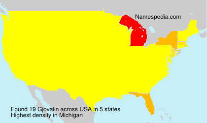 Surname Gjovalin in USA Surname Gjovalin in USA