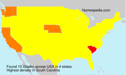 Surname Gladko in USA Surname Gladko in USA