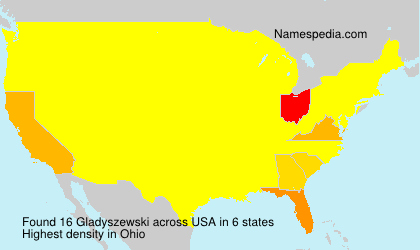 Surname Gladyszewski in USA Surname Gladyszewski in USA