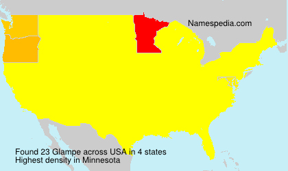 Surname Glampe in USA Surname Glampe in USA