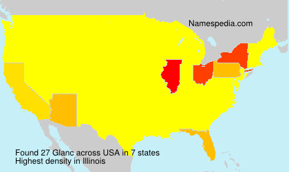 Surname Glanc in USA Surname Glanc in USA