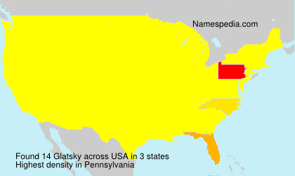 Surname Glatsky in USA Surname Glatsky in USA