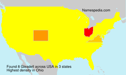 Surname Gleadell in USA Surname Gleadell in USA