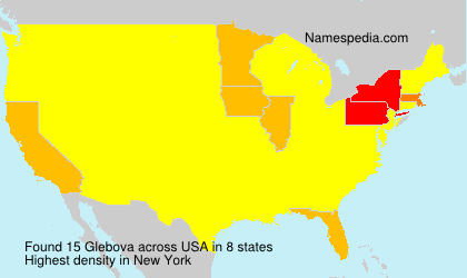Surname Glebova in USA Surname Glebova in USA