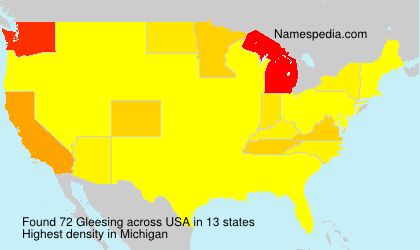Surname Gleesing in USA Surname Gleesing in USA
