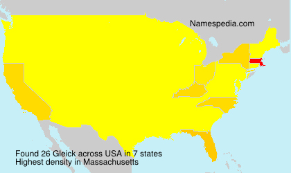 Surname Gleick in USA Surname Gleick in USA