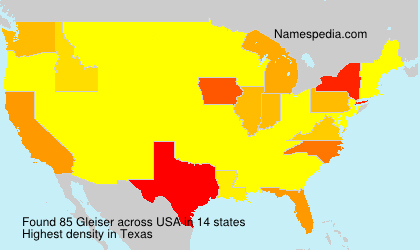Surname Gleiser in USA Surname Gleiser in USA