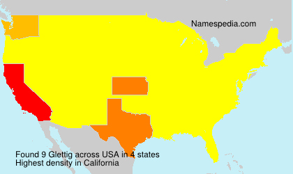 Surname Glettig in USA