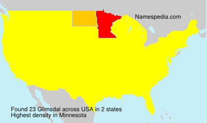 Surname Glimsdal in USA Surname Glimsdal in USA