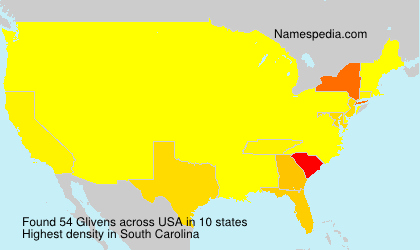 Surname Glivens in USA