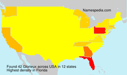 Surname Glorieux in USA Surname Glorieux in USA