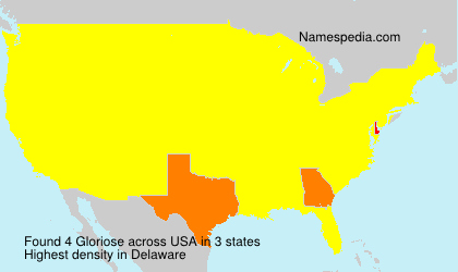 Surname Gloriose in USA Surname Gloriose in USA