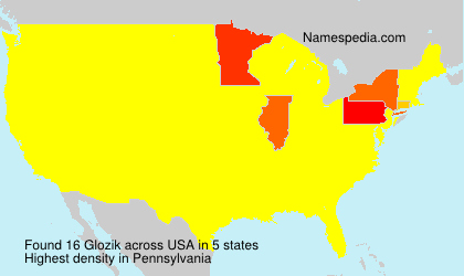 Surname Glozik in USA Surname Glozik in USA