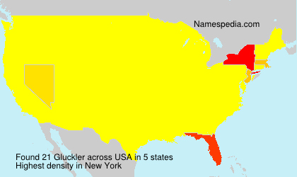 Surname Gluckler in USA Surname Gluckler in USA