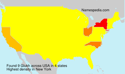 Surname Glukh in USA Surname Glukh in USA