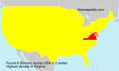 Surname Glumsic in USA