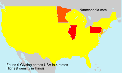Surname Glysing in USA Surname Glysing in USA