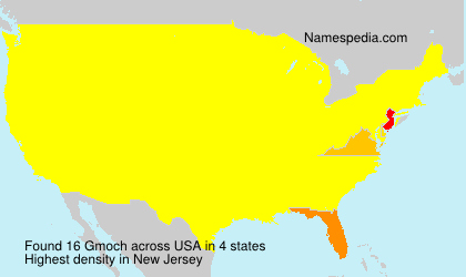 Surname Gmoch in USA Surname Gmoch in USA