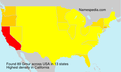 Surname Gmur in USA Surname Gmur in USA