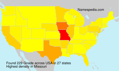 Surname Gnade in USA Surname Gnade in USA