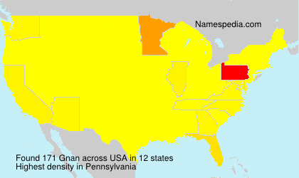 Surname Gnan in USA Surname Gnan in USA