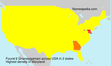 Surname Gnanasigamani in USA Surname Gnanasigamani in USA