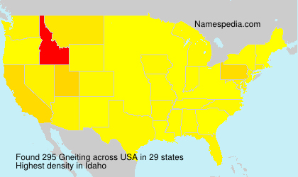 Surname Gneiting in USA Surname Gneiting in USA