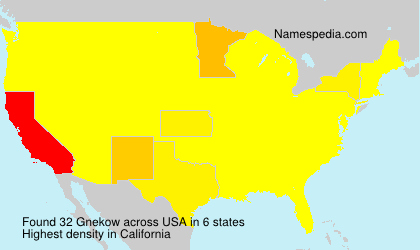 Surname Gnekow in USA Surname Gnekow in USA