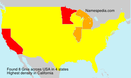 Surname Gnia in USA Surname Gnia in USA