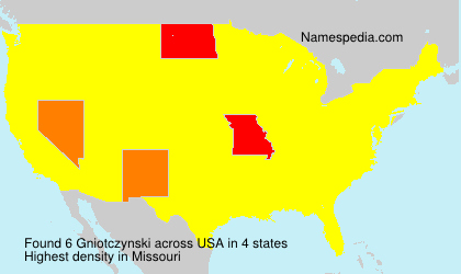 Surname Gniotczynski in USA Surname Gniotczynski in USA
