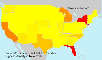 Surname Goa in USA Surname Goa in USA
