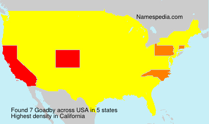 Surname Goadby in USA Surname Goadby in USA
