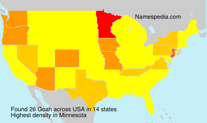 Surname Goah in USA Surname Goah in USA