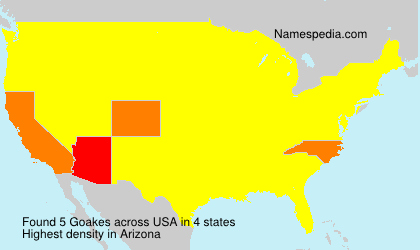 Surname Goakes in USA Surname Goakes in USA