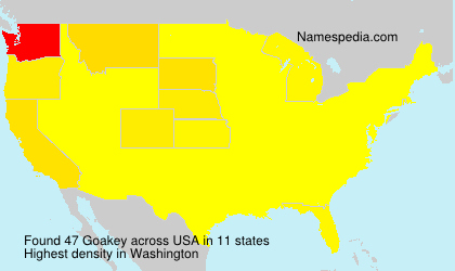 Surname Goakey in USA Surname Goakey in USA