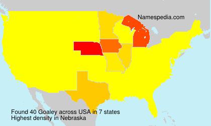 Surname Goaley in USA Surname Goaley in USA