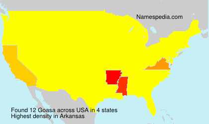 Surname Goasa in USA Surname Goasa in USA