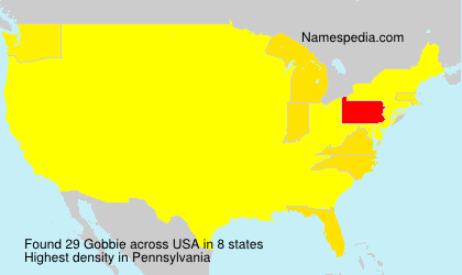 Surname Gobbie in USA Surname Gobbie in USA
