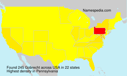Surname Gobrecht in USA Surname Gobrecht in USA