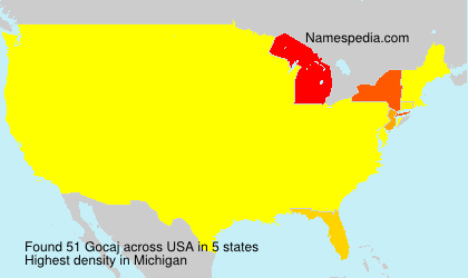 Surname Gocaj in USA Surname Gocaj in USA