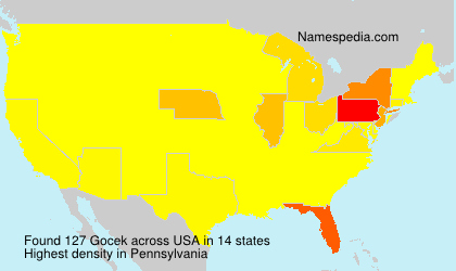 Surname Gocek in USA Surname Gocek in USA