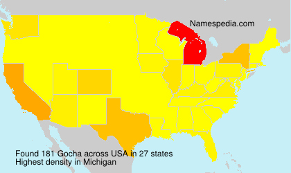 Surname Gocha in USA Surname Gocha in USA