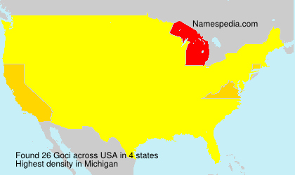 Surname Goci in USA